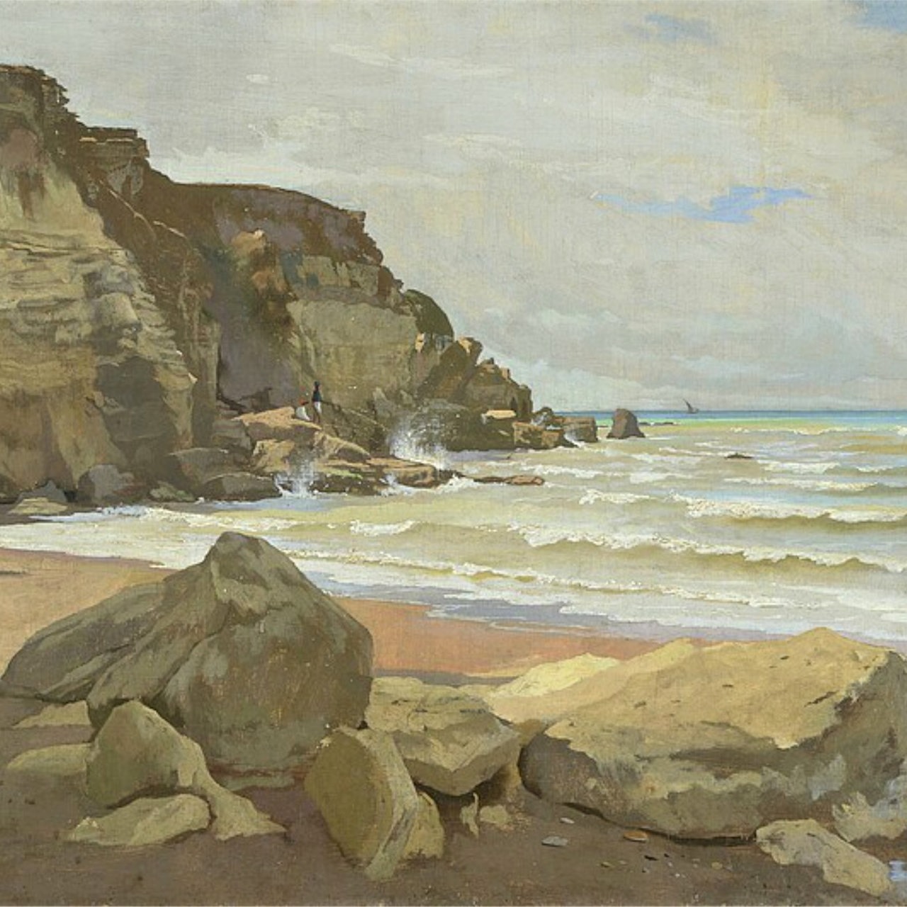 Gemälde: Anselm Feuerbach, Meeresküste, 1866
