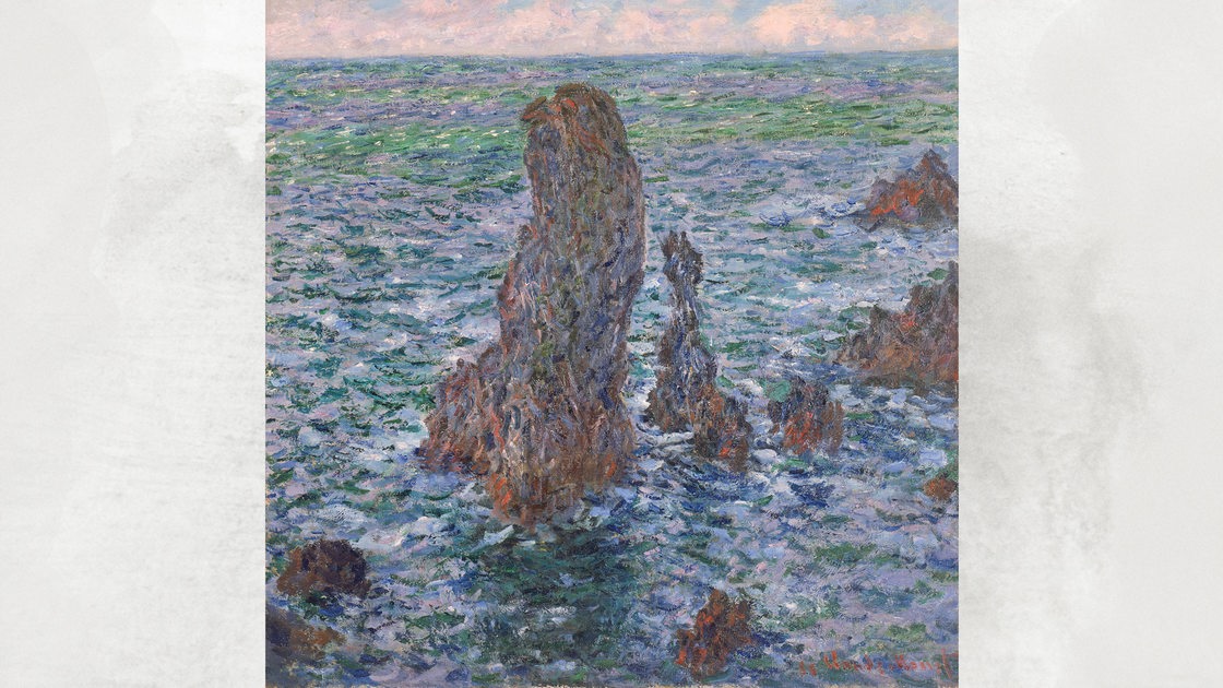 Werk von Claude Monet, Die Felspyramiden von Port-Coton.
