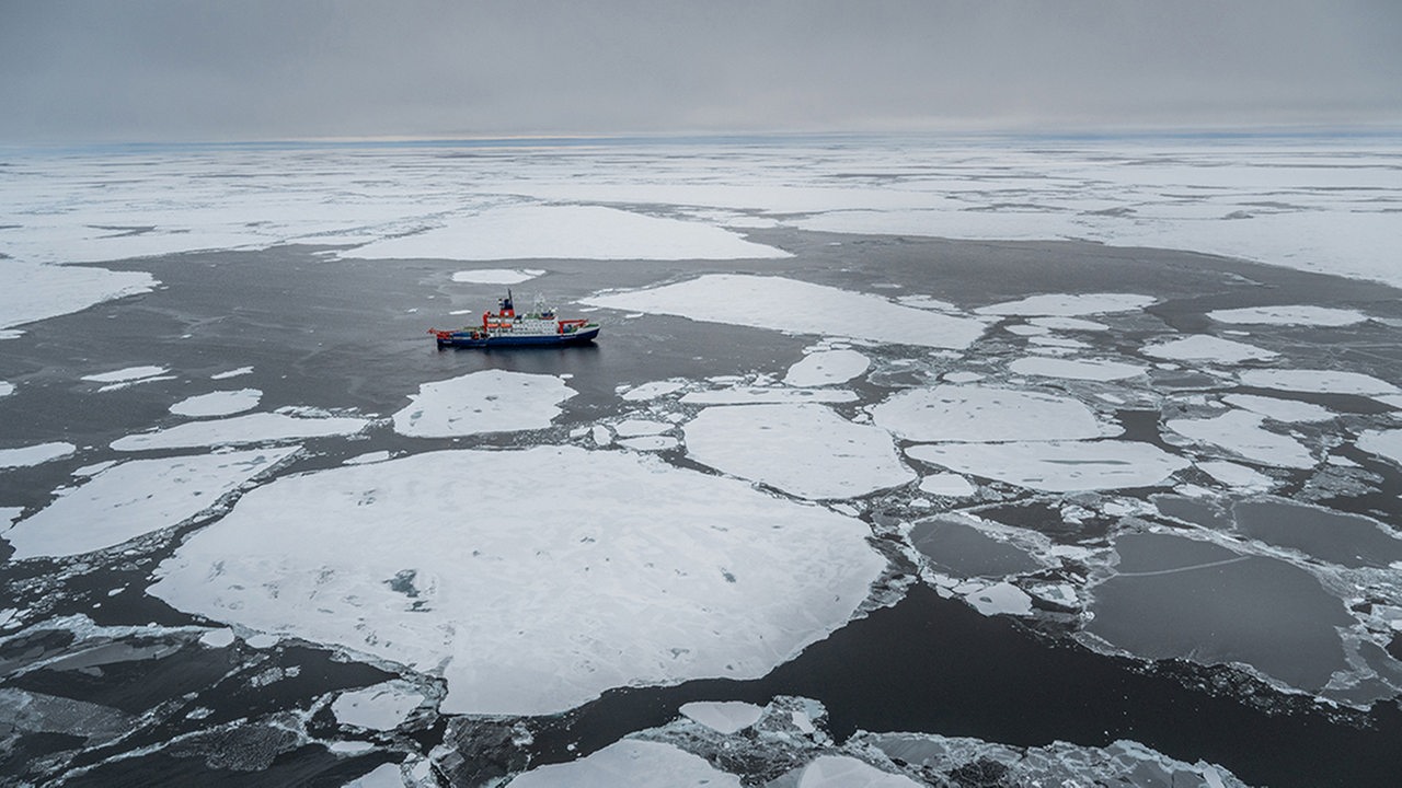 Das Forschungsschiff Polarstern hat den Nordpol erreicht