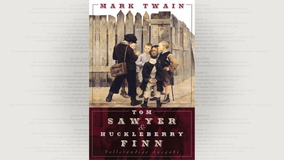Cover: Mark Twain, "Die Abenteuer des Huckleberry Finn", Anaconda