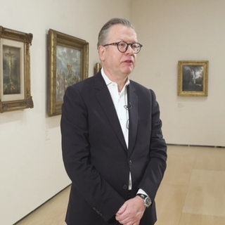Christop Grunenberg der Direktor der Bremer Kunsthalle im Muesumsraum in Bilbao.