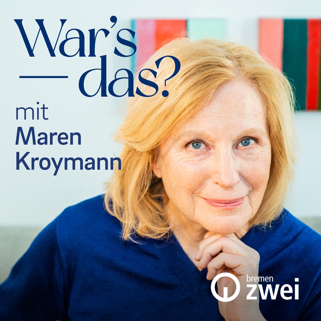 Maren Kroymann mit dem Schriftzug "War's das?"