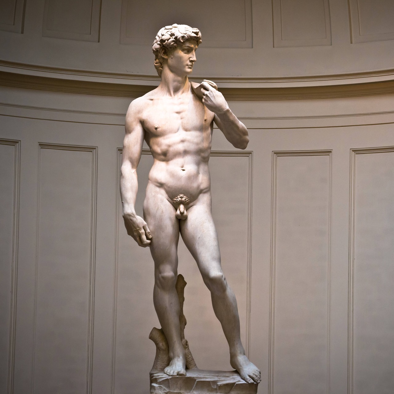Die David Skulptur von Michelangelo