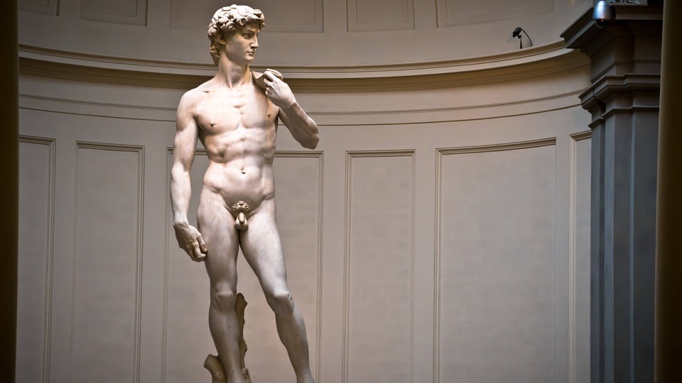Die David Skulptur von Michelangelo