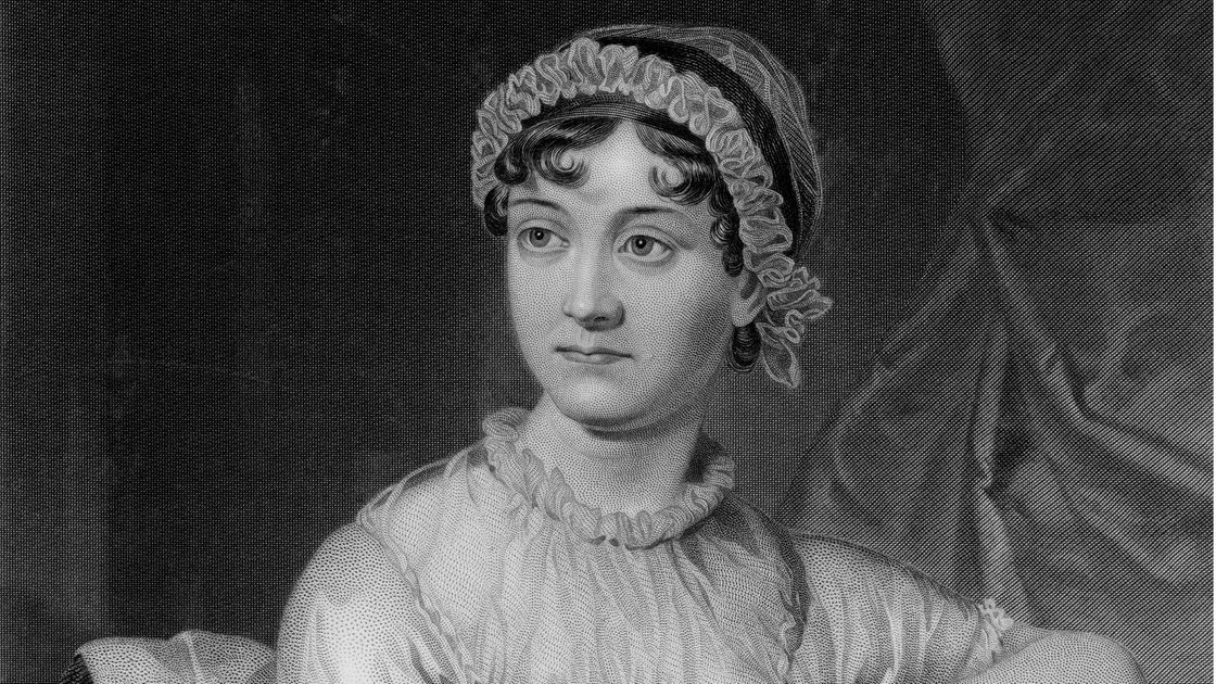 Schriftstellerin Jane Austen auf einem zeitgenössischem Stich