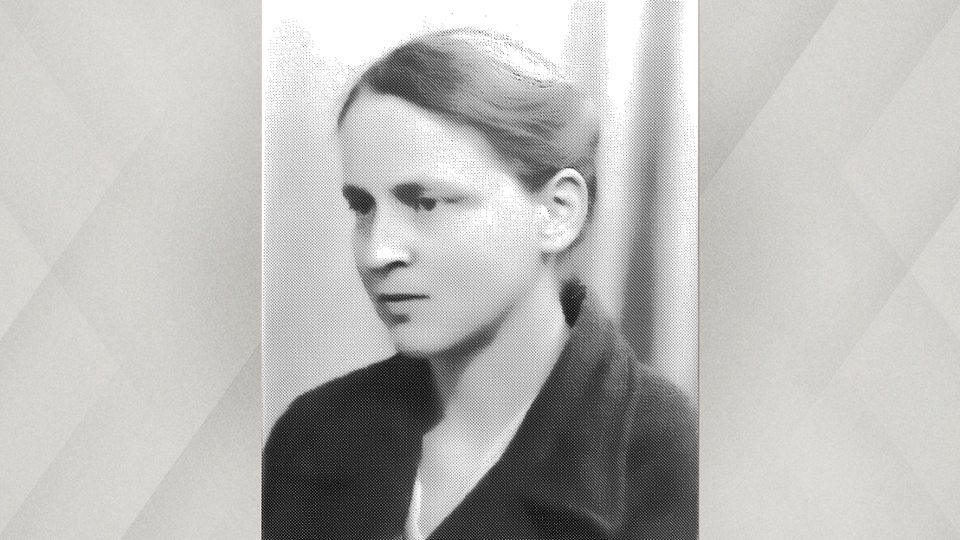 Historisches Schwarz-weiß-Porträt einer Frau
