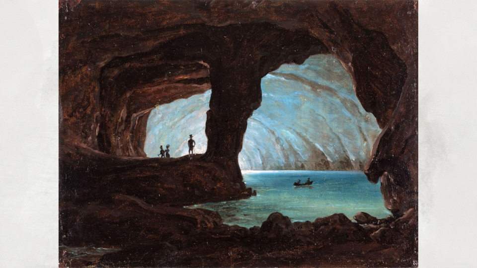 Constantin von Kügelgen, Die Blaue Grotte von Capri, 1833