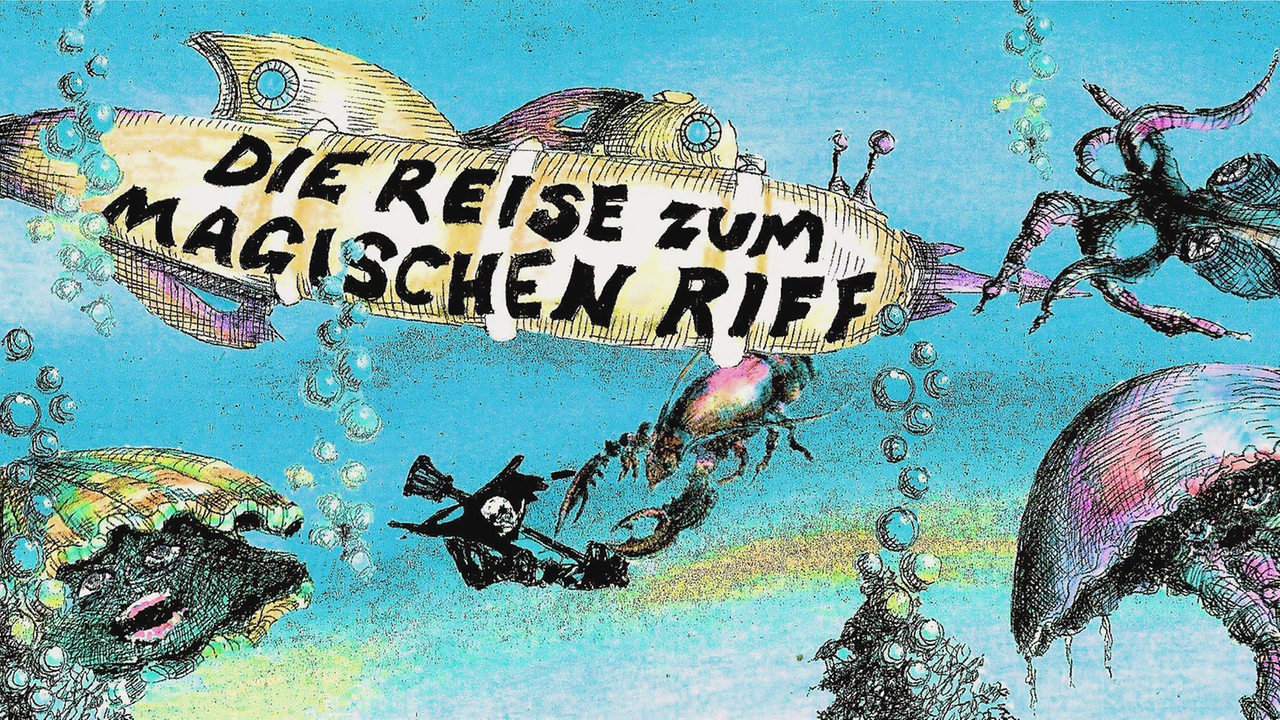 Plakatankündigung des Stücks "Die Reise zum magischen Riff" der Freilichtbühne Lilienthal