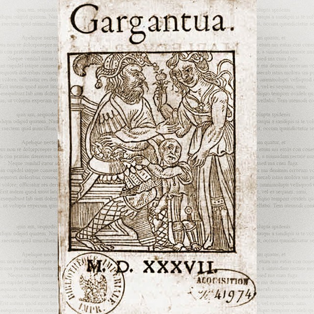 Cover von François Rabelais: Gargantua und Pantagruel von 1537.