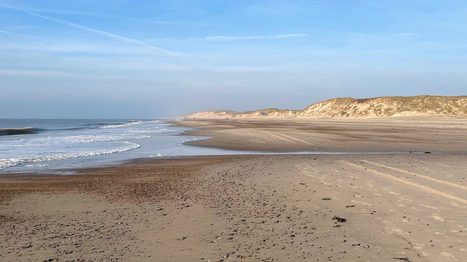 Sanddünen am Strand von Hvide Sande