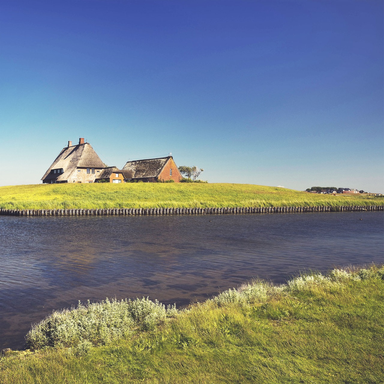 Bauernhof auf Hallig Hooge