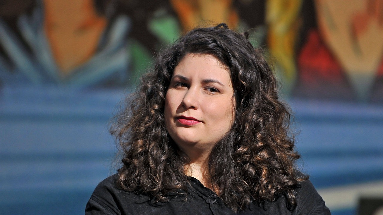 Schriftstellerin Jasmin Schreiber auf der Frankfurter Buchmesse 2022