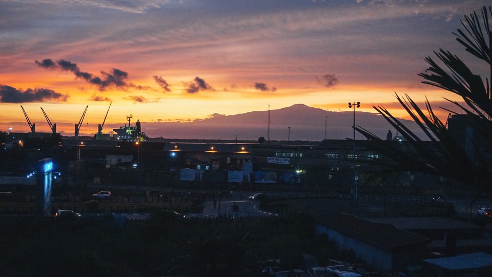 Sonnenuntergang in Kamerun