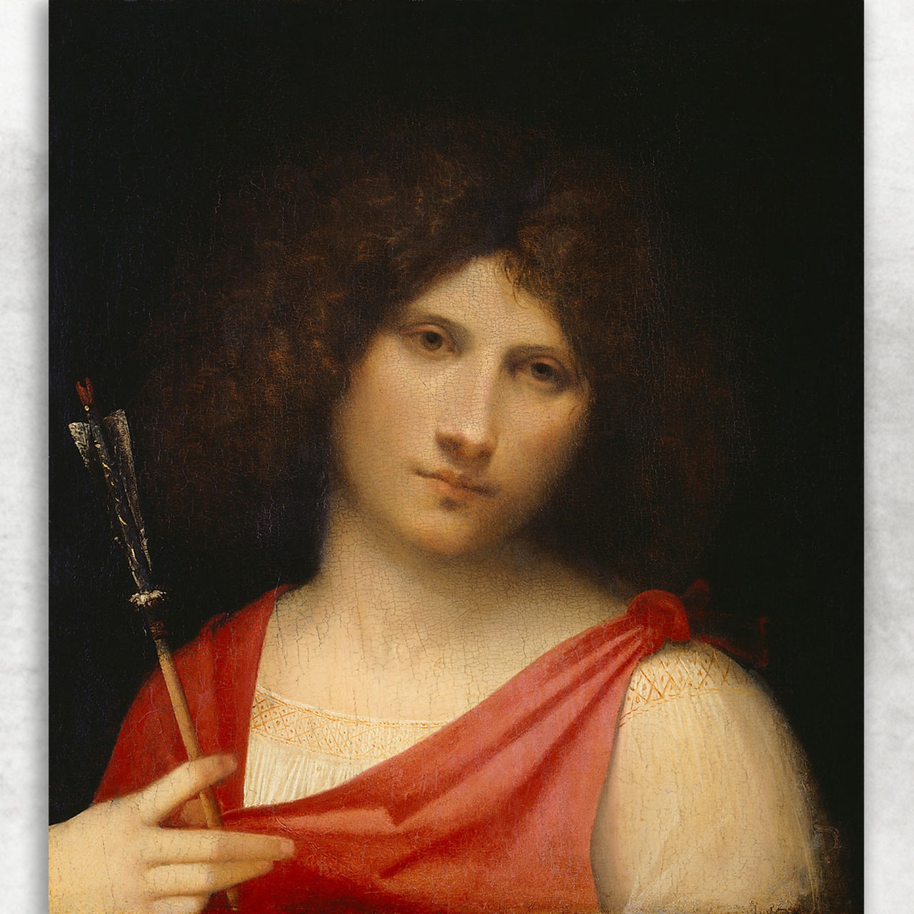 Gemälde von Giorgio da Castelfranco, gen. Giorgione: "Knabe mit Pfeil", um 1505