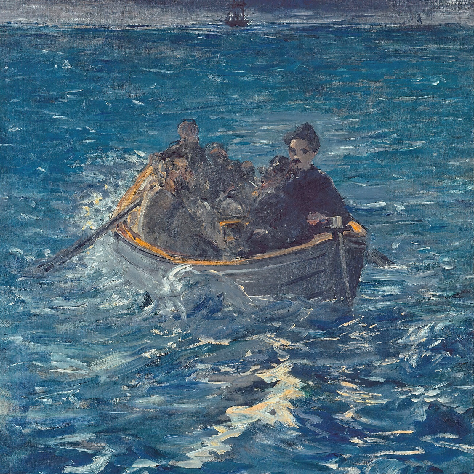 Gemälde von Edouard Manet: Rocheforts Flucht.