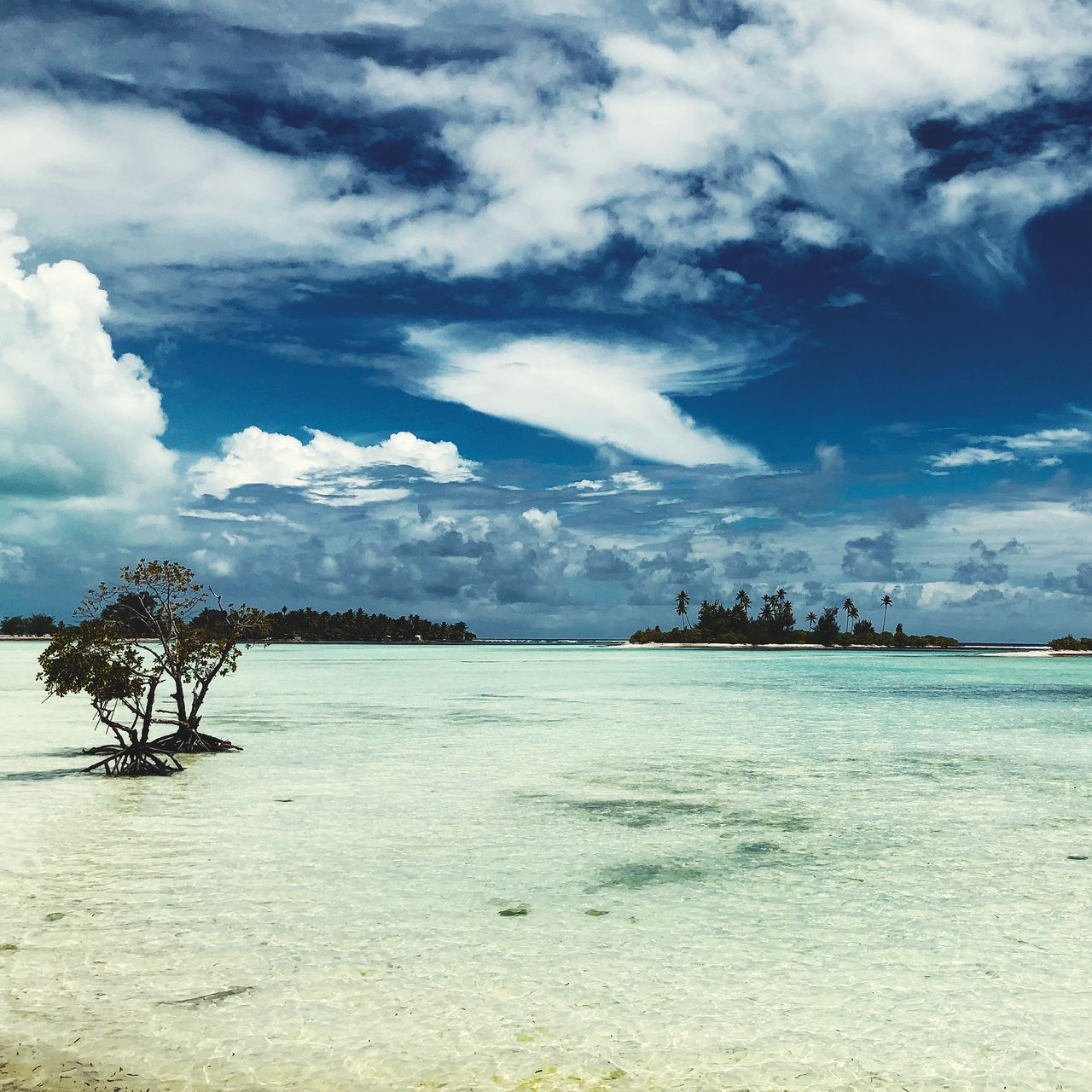 Lagune im Inselstaat Kiribati