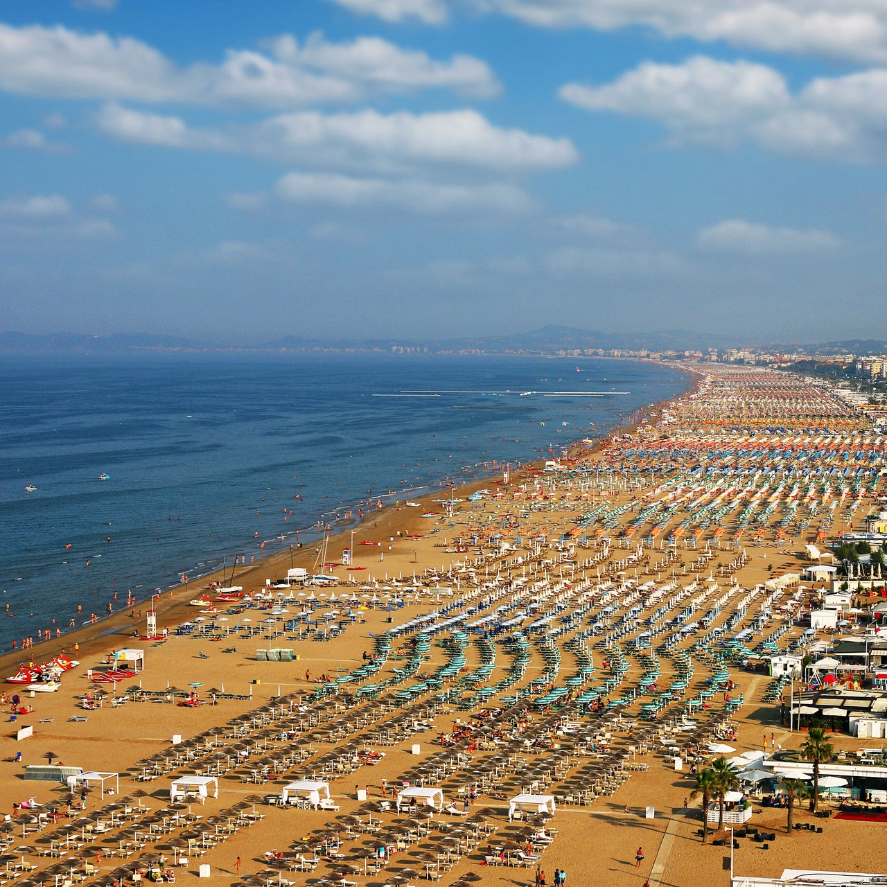 Der Strand von Rimini