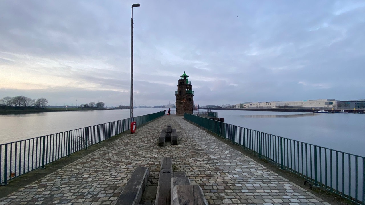 Aussicht auf den Molenturm in Bremen