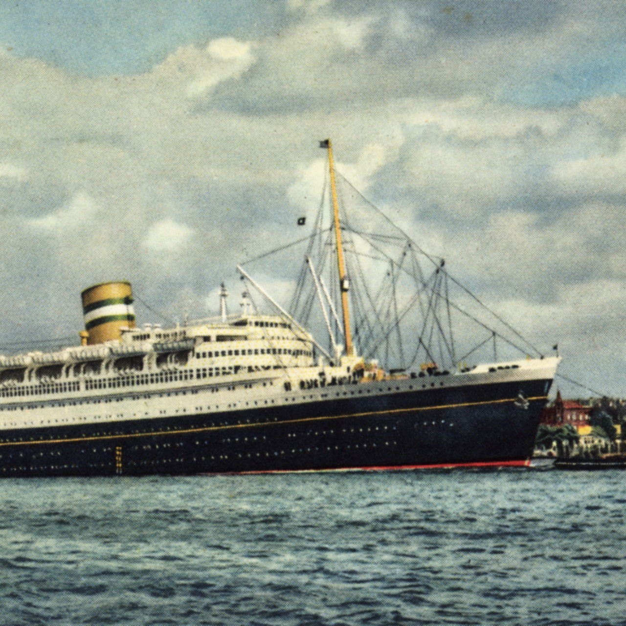 HAPAG, Ozean Dampfschiff, Rotterdamer Hafen, M.S. Nieuw Amsterdam