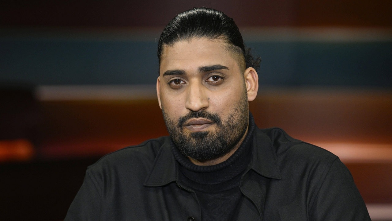 Said Etris Hashemi am 15. Februar 2024 bei Markus Lanz im ZDF. 