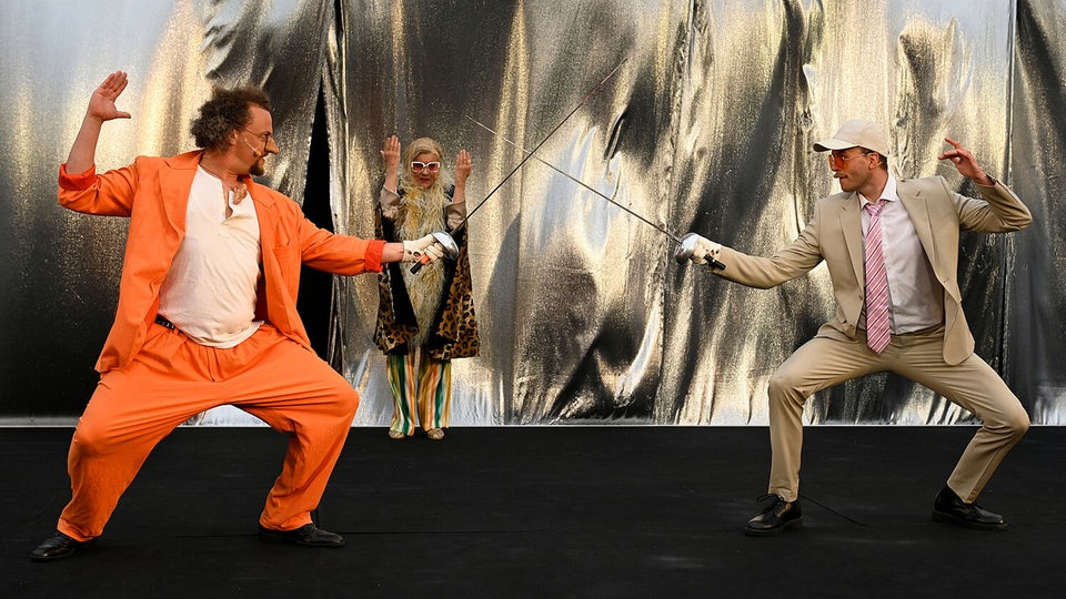 Szenenbild aus "Cyrano de Bergerac" am Stadttheater Bremerhaven