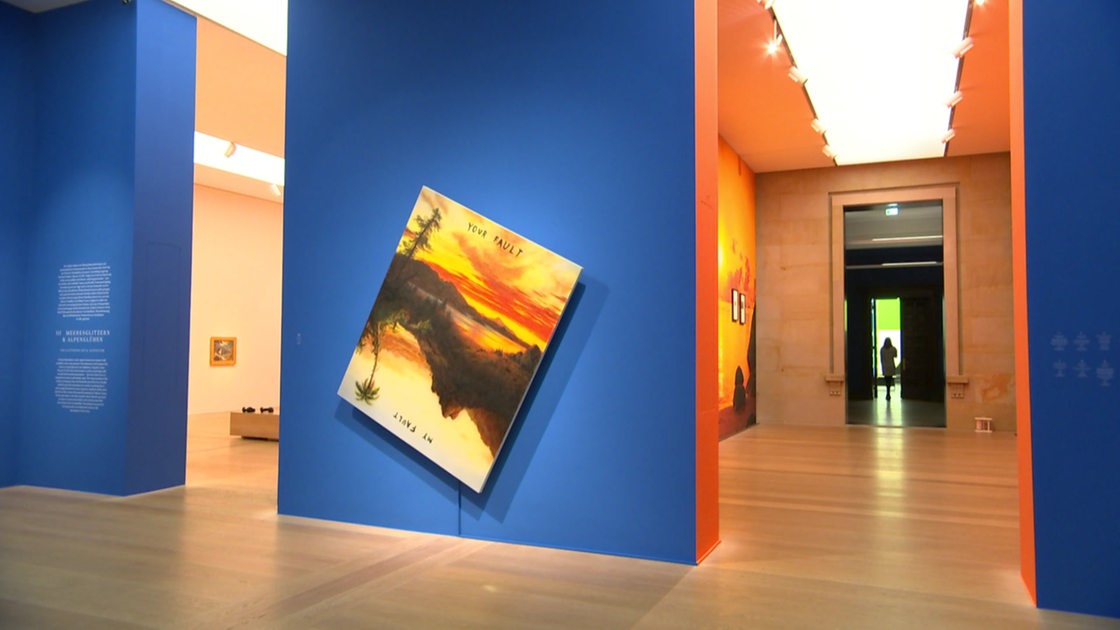 Blick in die Ausstellung "Sunset. Ein Hoch auf die sinkende Sonne" in der Kunsthalle Bremen