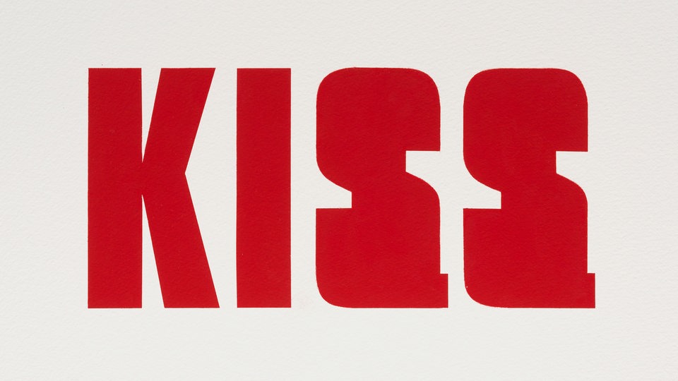 Kay Rosen "Kiss of Death"